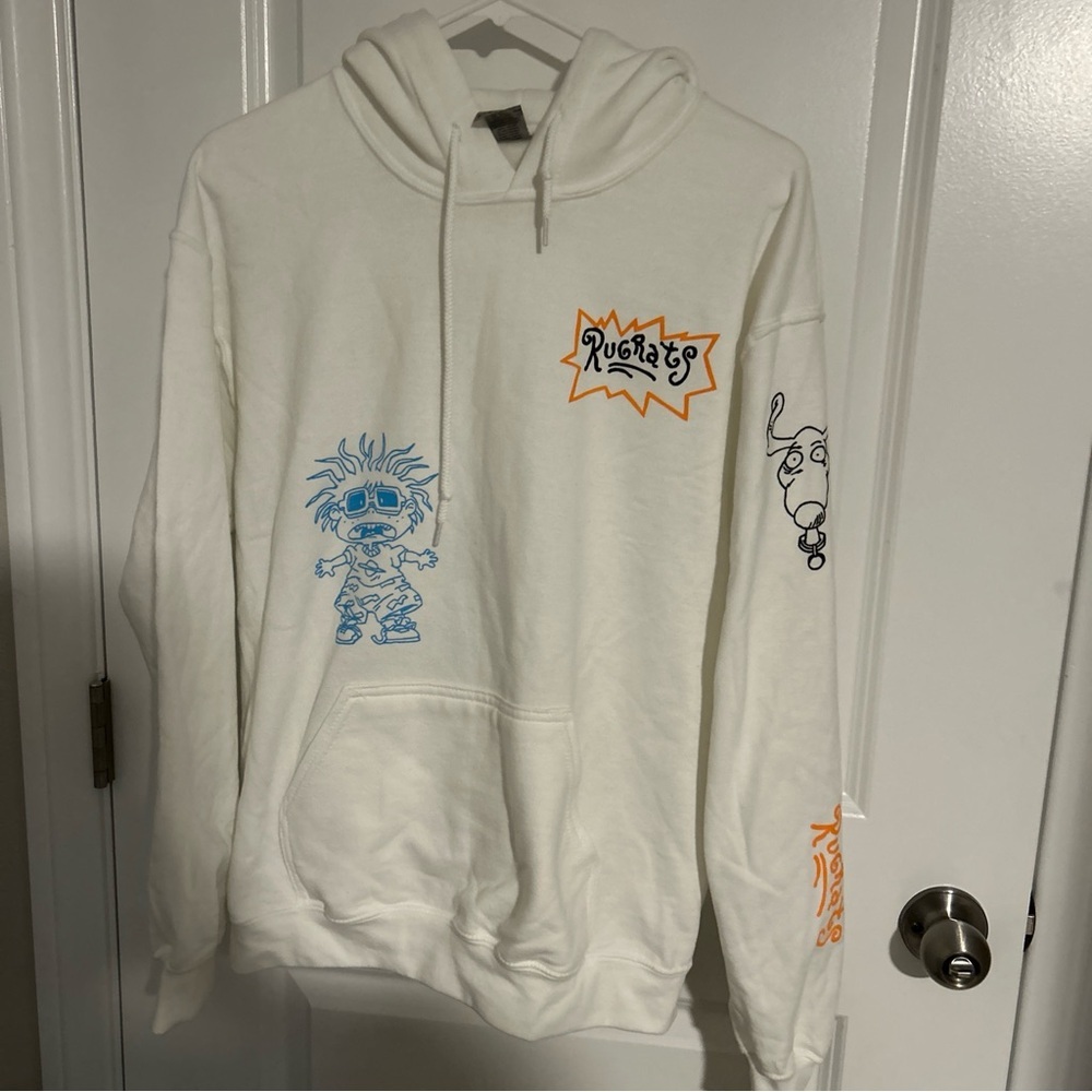 Nickelodeon Rugrats Reptar Men’s Medium White Hoodie